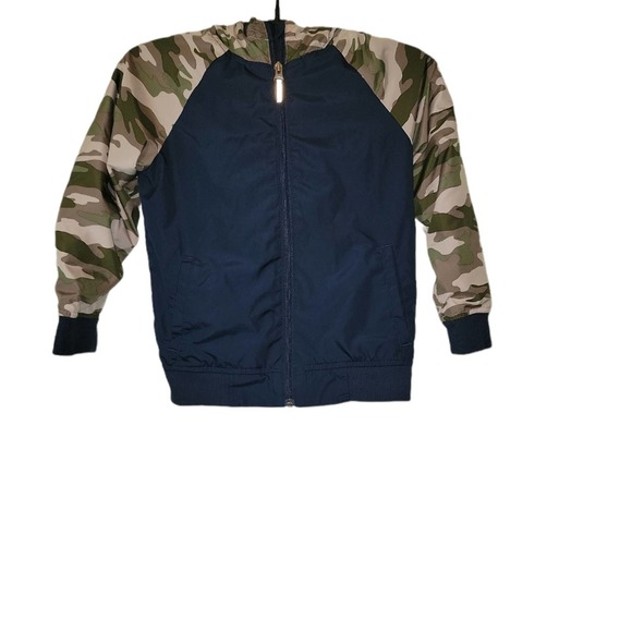 wonder nation Other - Wonder Nation Camo & Blue Hooded Jacket Sz 5T